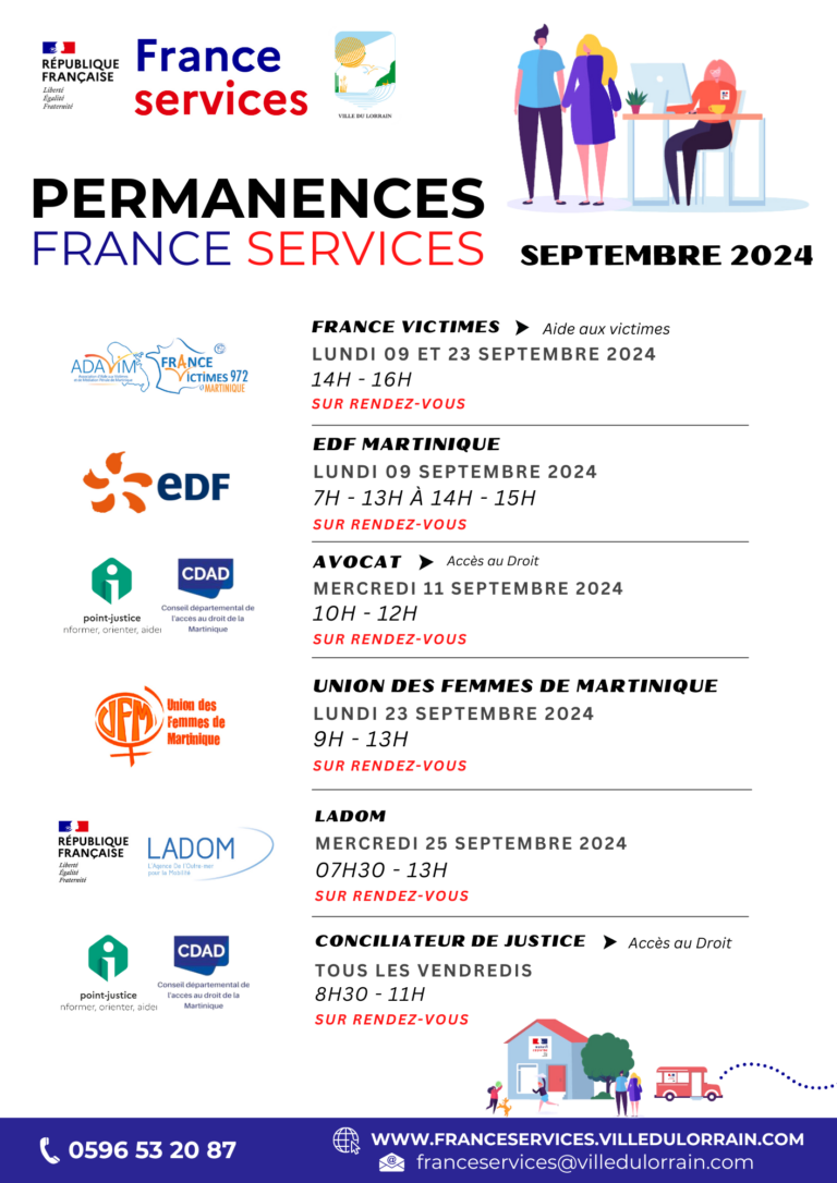 PERMANENCES SEPTEMBRE 2024